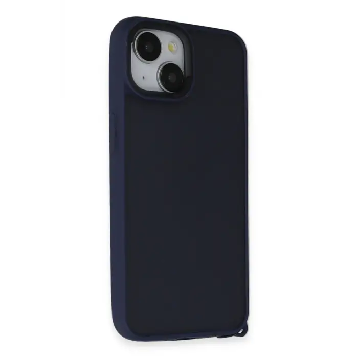 Lopard İphone 15 Kılıf Elegant Kapak - Lacivert