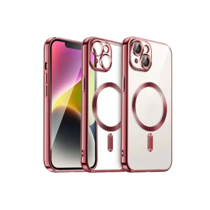 Lopard İphone 15 Kılıf Kross Magneticsafe Kapak - Kırmızı