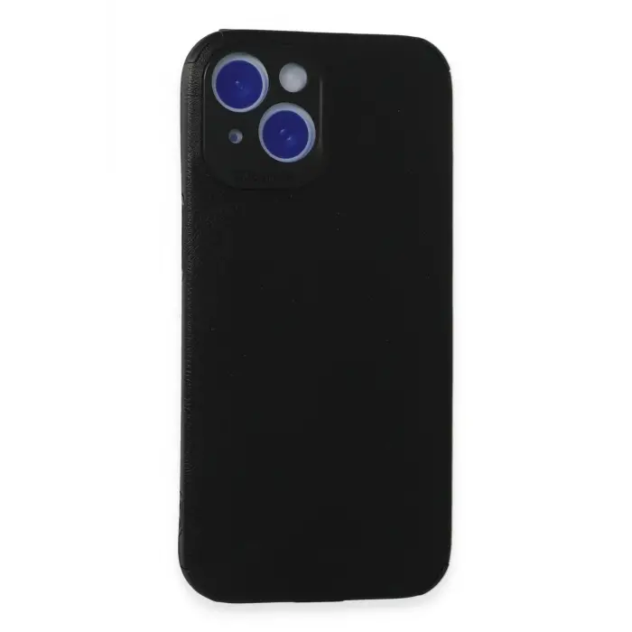 Lopard İphone 15 Kılıf Loop Deri Silikon - Siyah