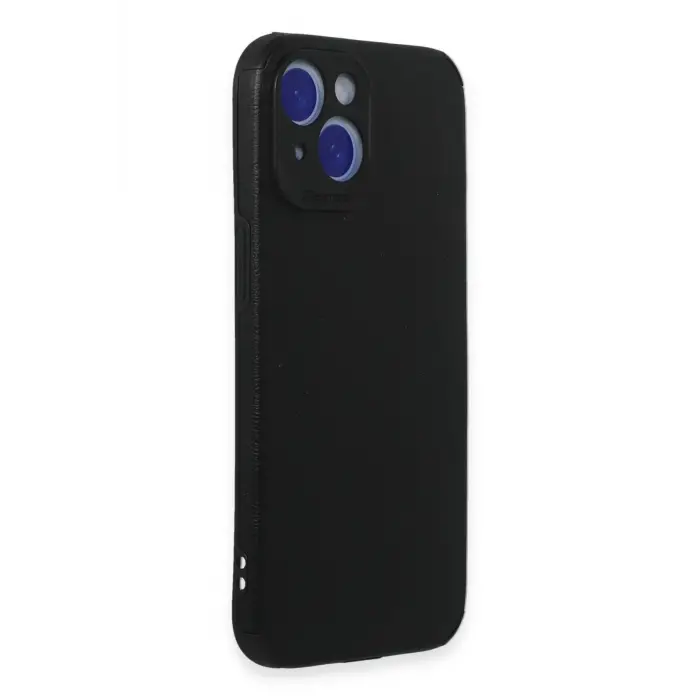 Lopard İphone 15 Kılıf Loop Deri Silikon - Siyah