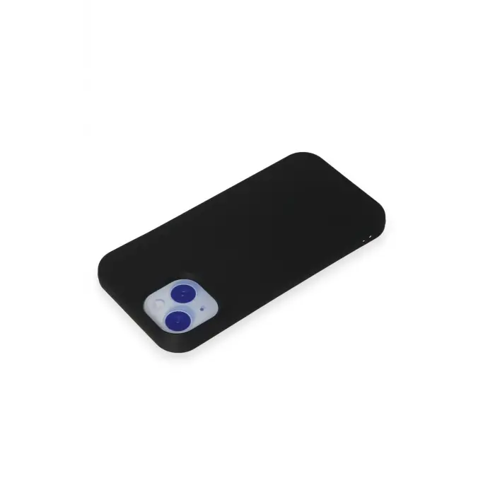 Lopard İphone 15 Kılıf Nano İçi Kadife Silikon - Siyah