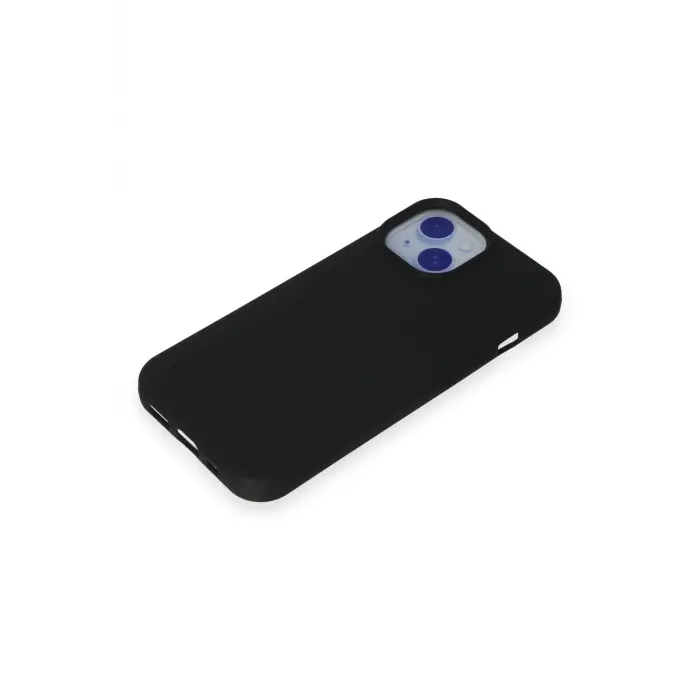 Lopard İphone 15 Kılıf Nano İçi Kadife Silikon - Siyah