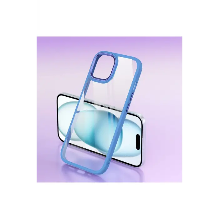 Lopard İphone 15 Kılıf Power Silikon - Mavi