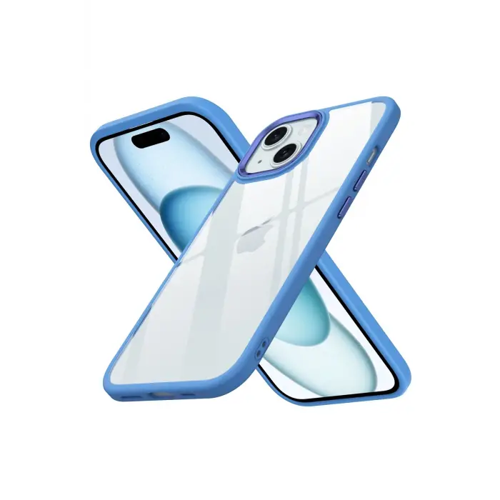 Lopard İphone 15 Kılıf Power Silikon - Sierra Blue