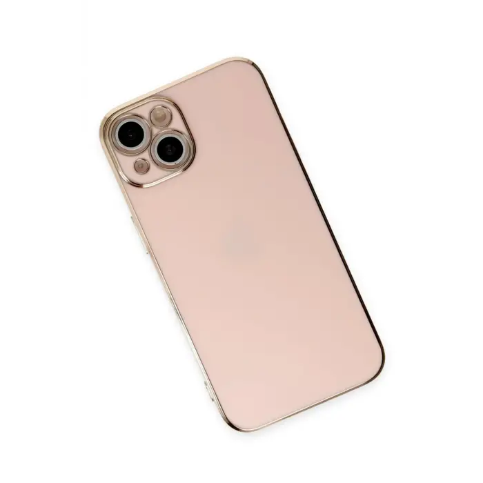 Lopard İphone 15 Kılıf Volet Silikon - Pembe