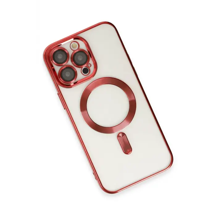 Lopard İphone 15 Pro Kılıf Kross Magneticsafe Kapak - Kırmızı