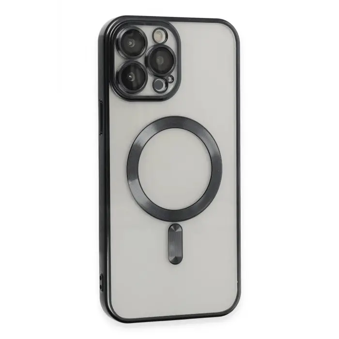 Lopard İphone 15 Pro Kılıf Kross Magneticsafe Kapak - Siyah