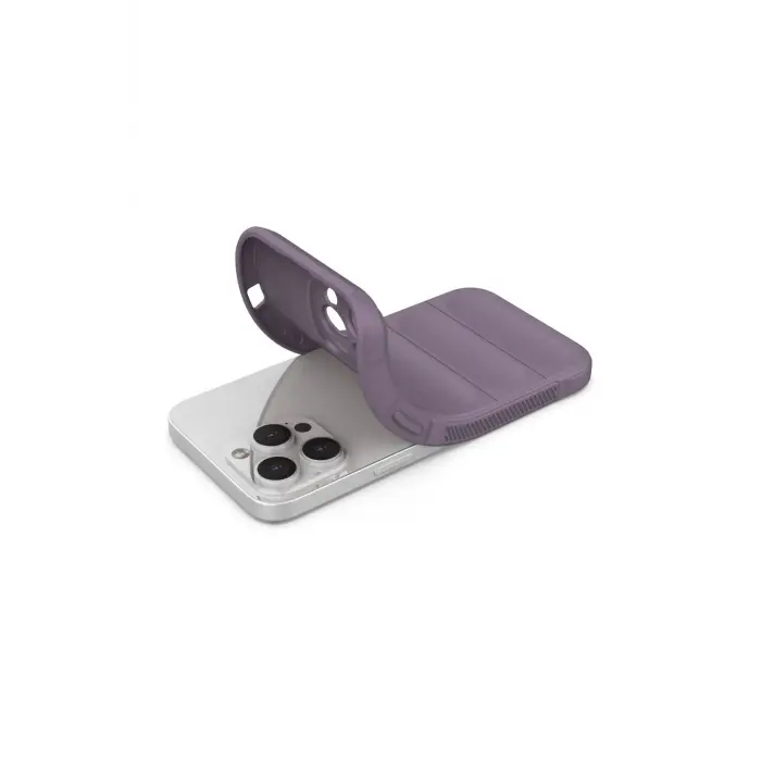Lopard İphone 15 Pro Kılıf Optimum Silikon - Mor