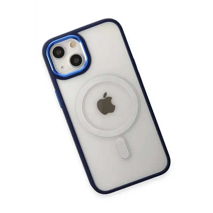 Lopard İphone 15 Pro Kılıf Room Magneticsafe Silikon - Lacivert