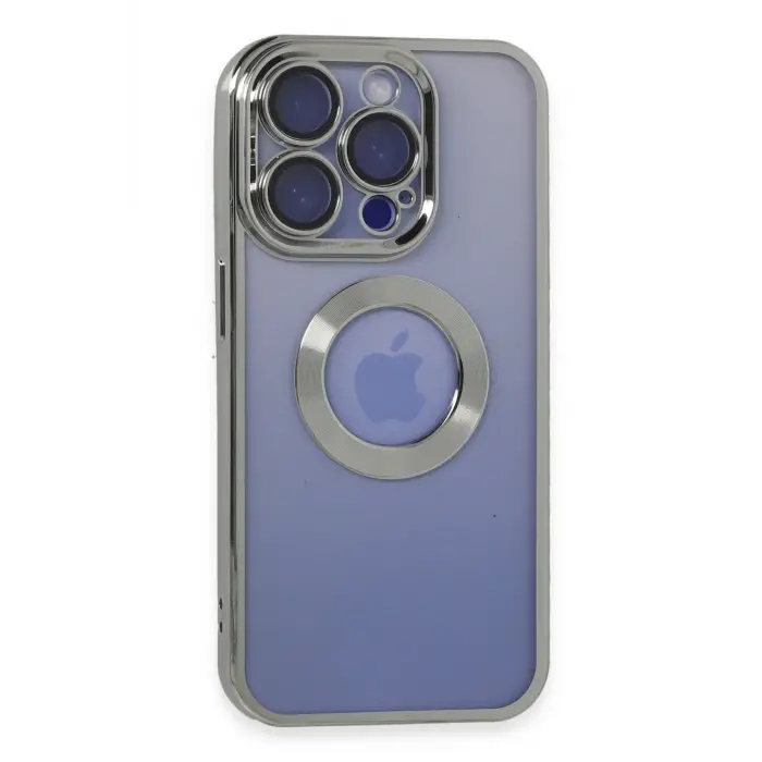 Lopard İphone 15 Pro Kılıf Slot Silikon - Gümüş