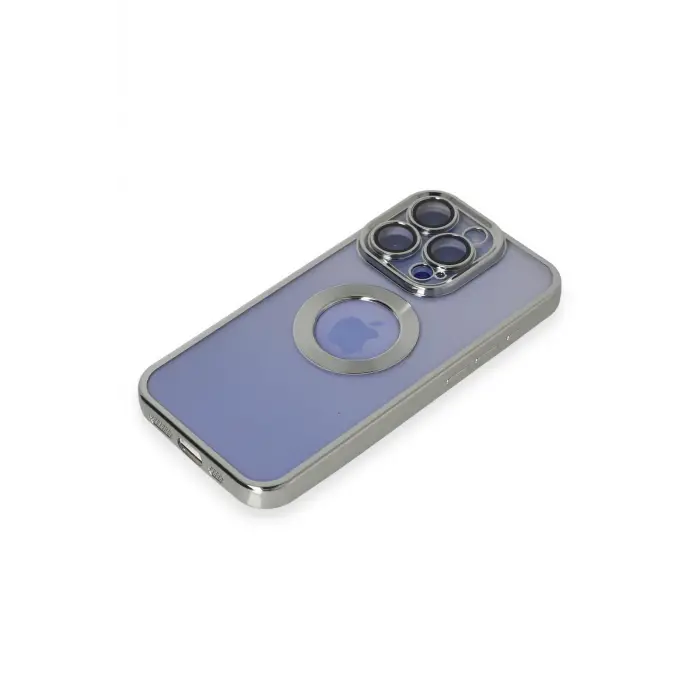 Lopard İphone 15 Pro Kılıf Slot Silikon - Gümüş