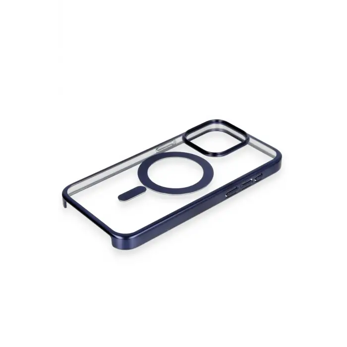 Lopard İphone 15 Pro Max Kılıf Erozi Magsafe Kapak - Lacivert