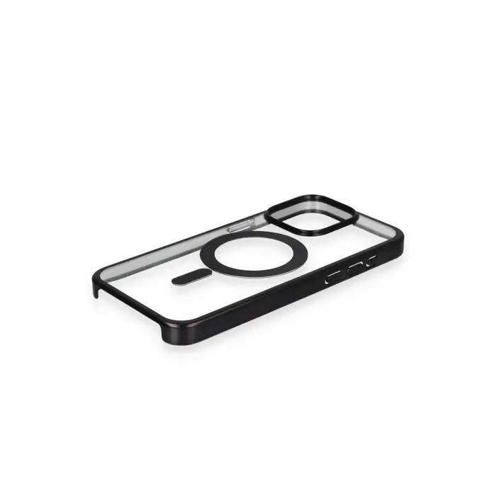 Lopard İphone 15 Pro Max Kılıf Erozi Magsafe Kapak - Siyah