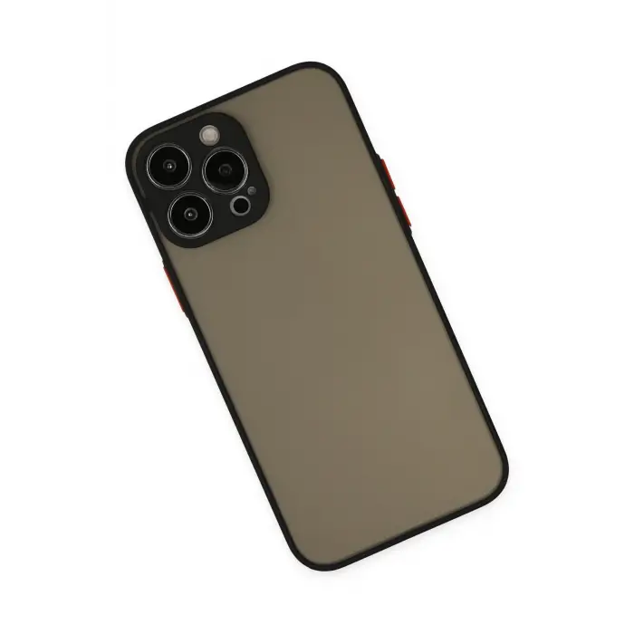 Lopard İphone 15 Pro Max Kılıf Montreal Silikon Kapak - Siyah