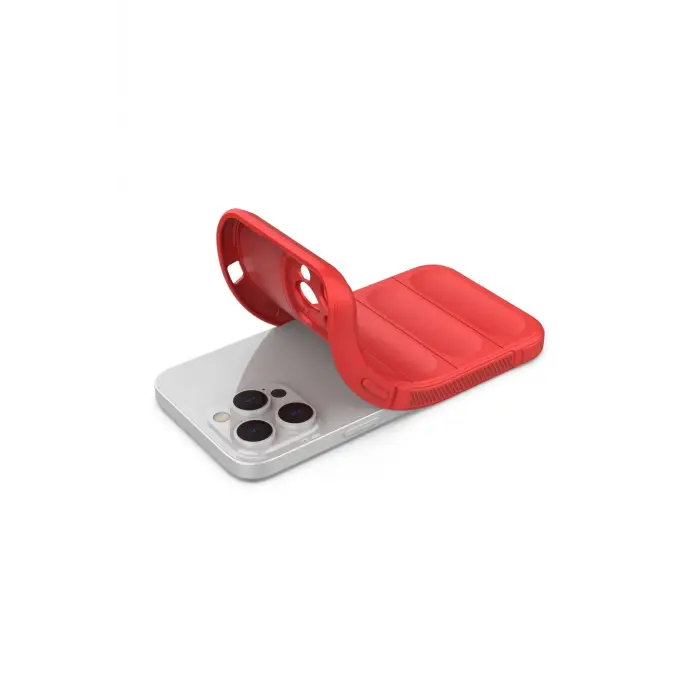 Lopard İphone 15 Pro Max Kılıf Optimum Silikon - Kırmızı