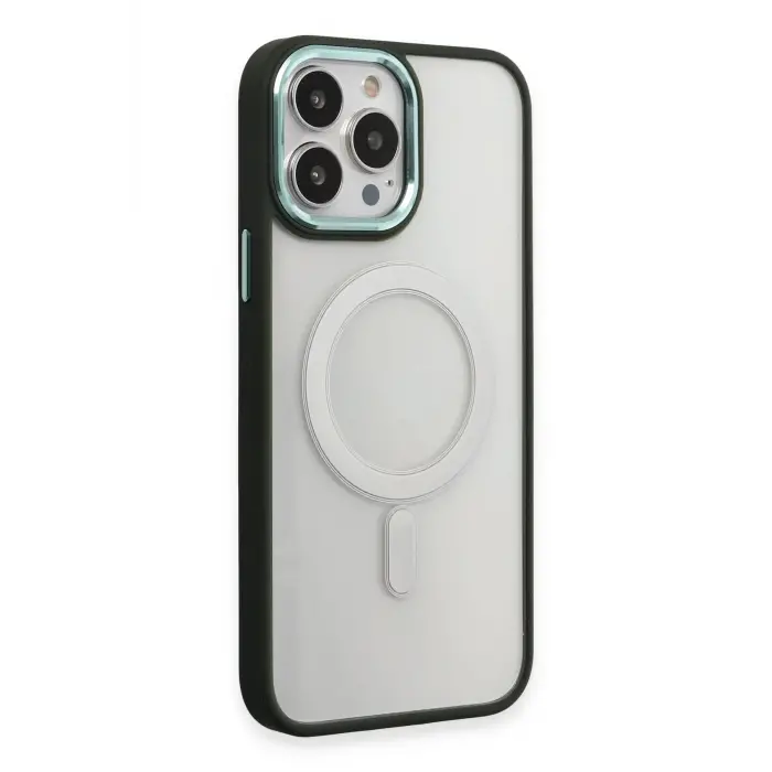 Lopard İphone 15 Pro Max Kılıf Room Magneticsafe Silikon - Köknar Yeşili