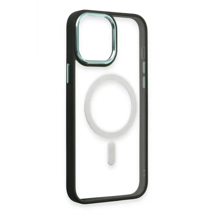 Lopard İphone 15 Pro Max Kılıf Room Magneticsafe Silikon - Köknar Yeşili