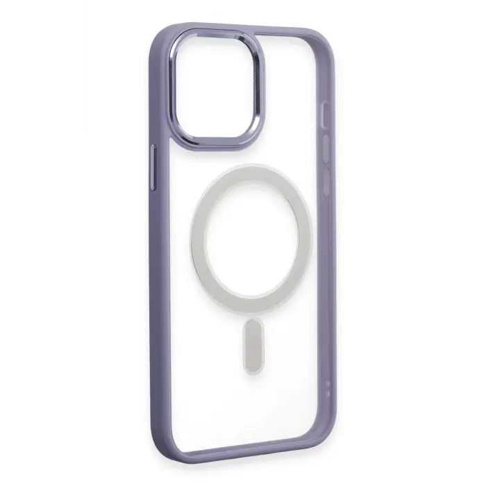 Lopard İphone 15 Pro Max Kılıf Room Magneticsafe Silikon - Lila