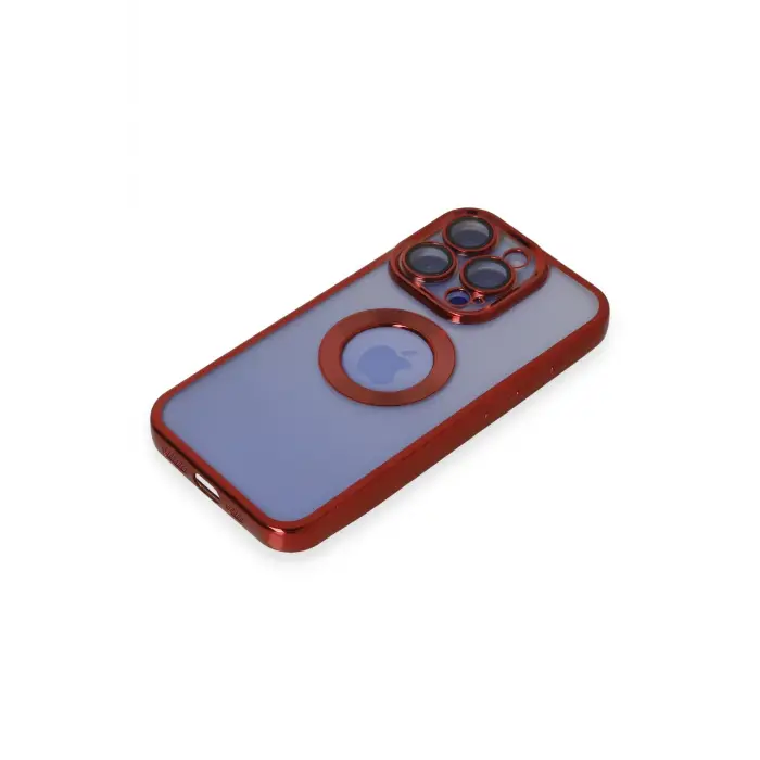 Lopard İphone 15 Pro Max Kılıf Slot Silikon - Kırmızı