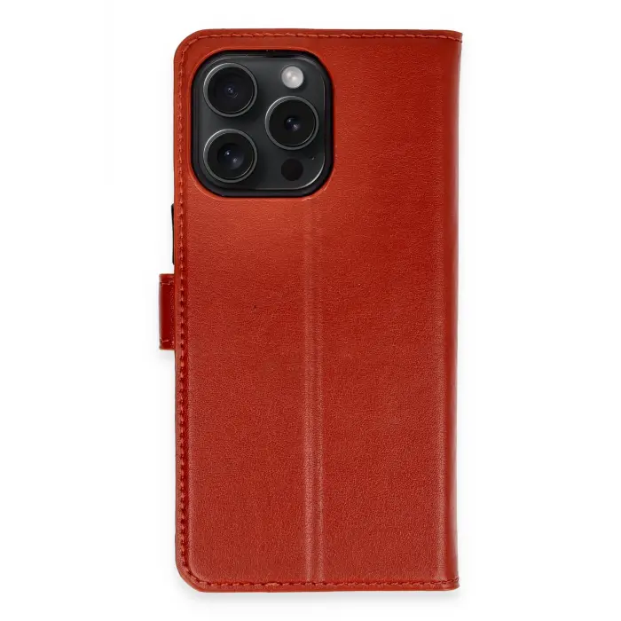 Lopard İphone 15 Pro Max Kılıf Trend S Plus Kapaklı Kılıf - Kırmızı