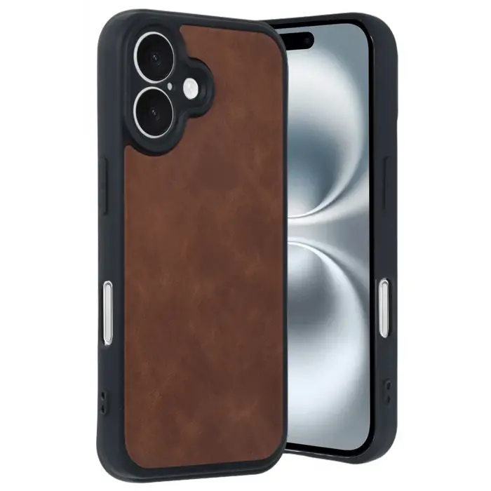 Lopard İphone 16 Kılıf Aras Deri Kapak - Taba