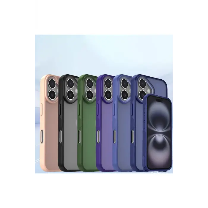 Lopard İphone 16 Kılıf Elegant Kapak - Pudra
