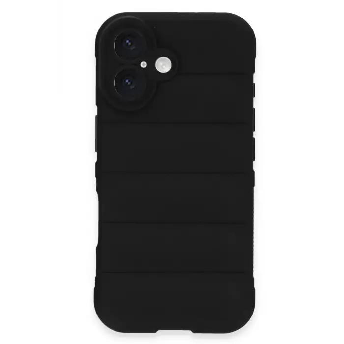 Lopard İphone 16 Kılıf Optimum Silikon - Siyah