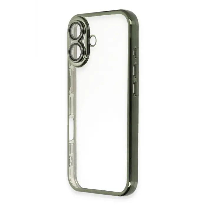 Lopard İphone 16 Kılıf Razer Lensli Silikon - Yeşil