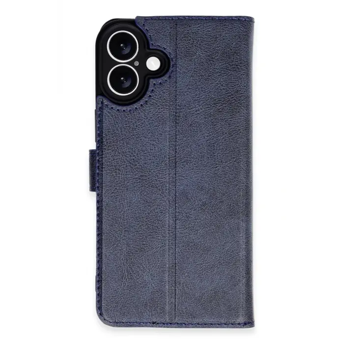 Lopard İphone 16 Kılıf Trend S Plus Kapaklı Kılıf - Lacivert