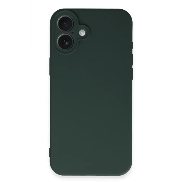 Lopard İphone 16 Plus Kılıf First Silikon - Koyu Yeşil