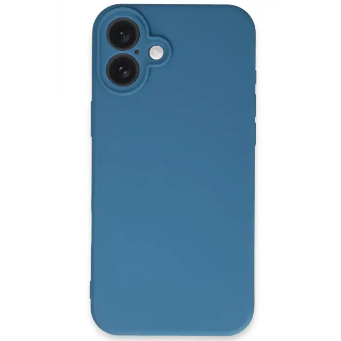 Lopard İphone 16 Plus Kılıf First Silikon - Mavi