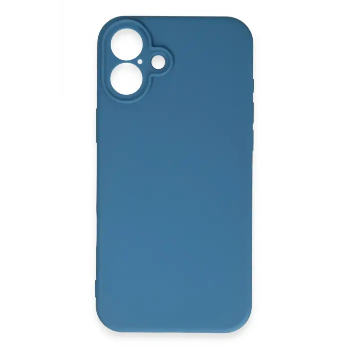 Lopard İphone 16 Plus Kılıf First Silikon - Mavi