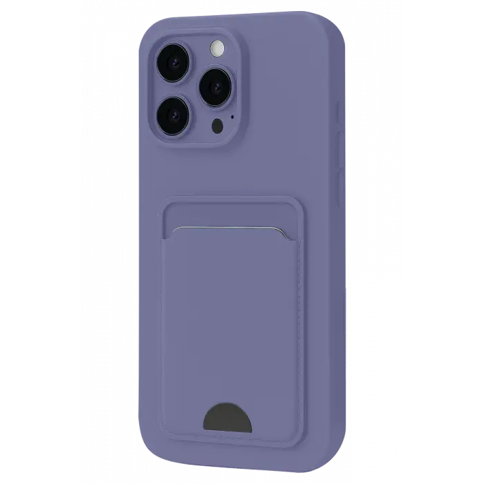 Lopard İphone 16 Plus Kılıf Kelvin Kartvizitli Silikon - Lila