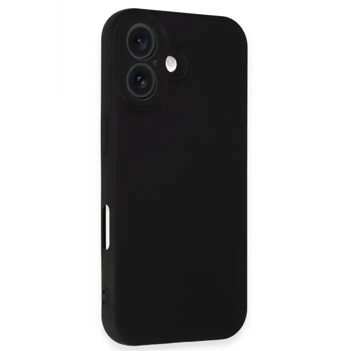 Lopard İphone 16 Plus Kılıf Nano İçi Kadife Silikon - Siyah