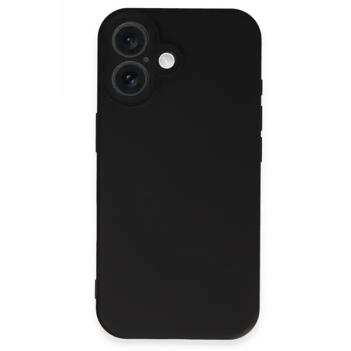 Lopard İphone 16 Plus Kılıf Nano İçi Kadife Silikon - Siyah