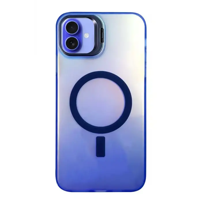 Lopard İphone 16 Plus Kılıf Primera Magsafe Standlı Kapak - Lacivert