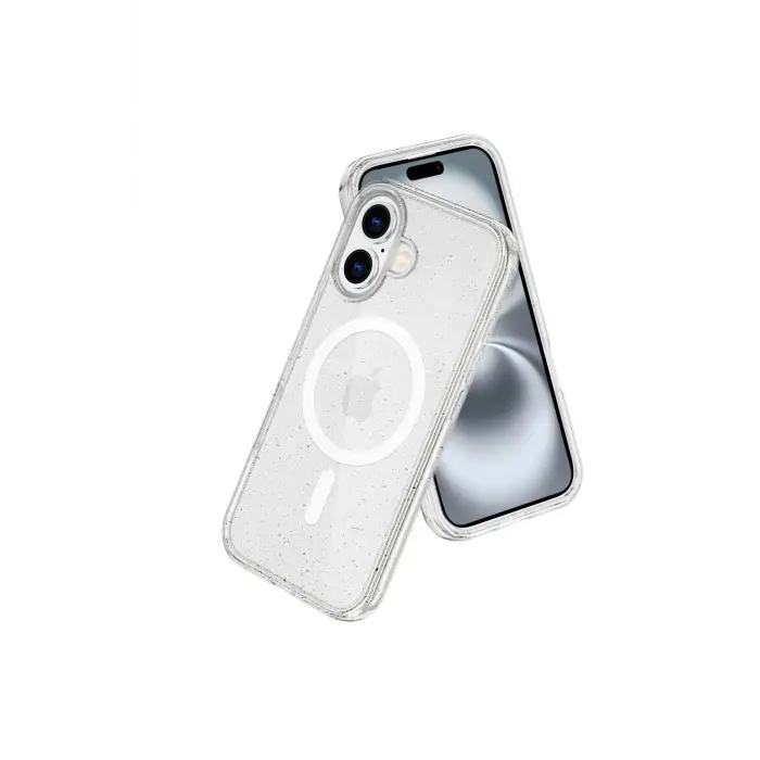 Lopard İphone 16 Plus Kılıf Star Magsafe Kapak - Şeffaf