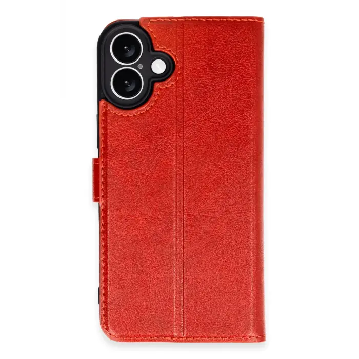 Lopard İphone 16 Plus Kılıf Trend S Plus Kapaklı Kılıf - Kırmızı