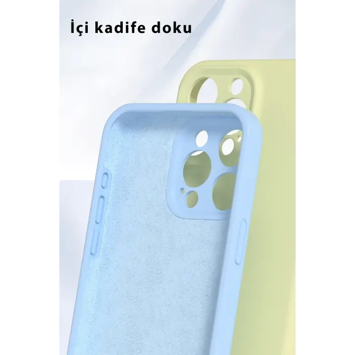 Lopard İphone 16 Pro Kılıf Nano İçi Kadife Silikon - Mavi
