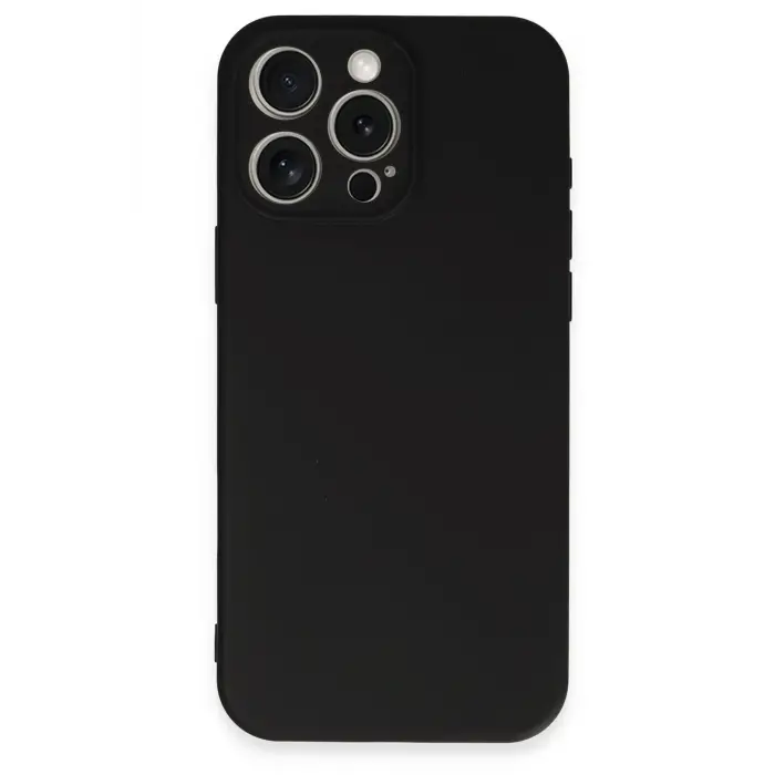 Lopard İphone 16 Pro Kılıf Nano İçi Kadife Silikon - Siyah