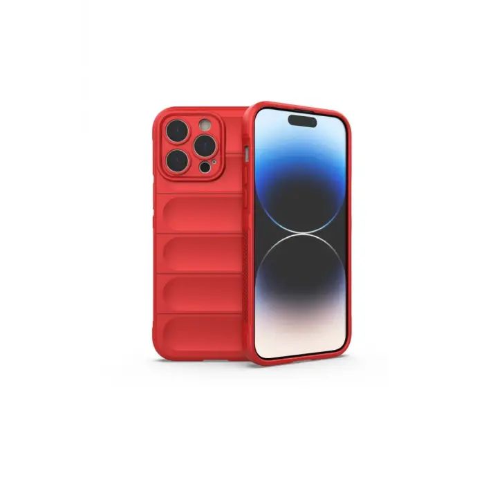 Lopard İphone 16 Pro Kılıf Optimum Silikon - Kırmızı