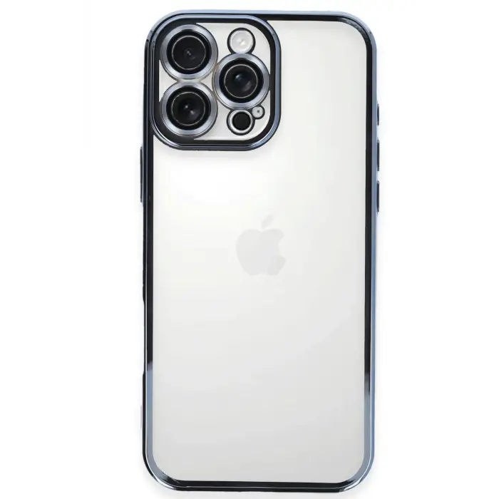 Lopard İphone 16 Pro Kılıf Razer Lensli Silikon - Açık Mavi