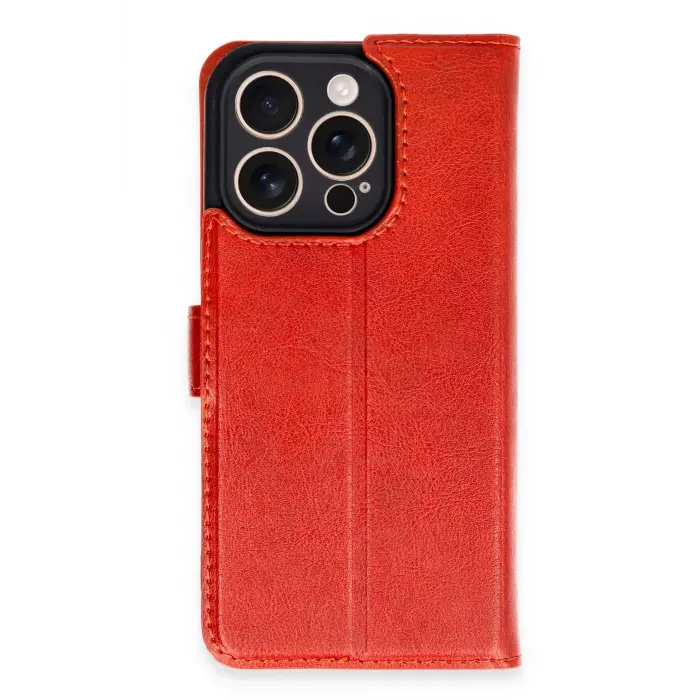 Lopard İphone 16 Pro Kılıf Trend S Plus Kapaklı Kılıf - Kırmızı