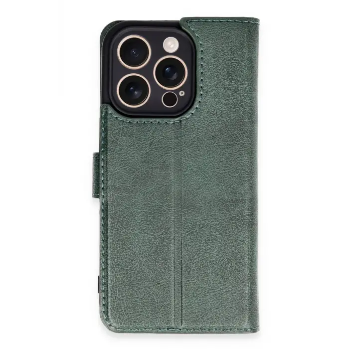 Lopard İphone 16 Pro Kılıf Trend S Plus Kapaklı Kılıf - Yeşil