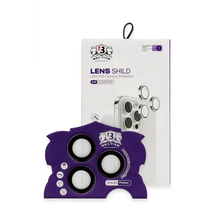 Lopard İphone 16 Pro Max Bilvis Titan Kamera Lens - Siyah