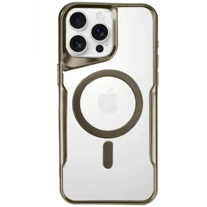 Lopard İphone 16 Pro Max Kılıf Boyi Magsafe Silikon Kapak - Çöl Titanyum