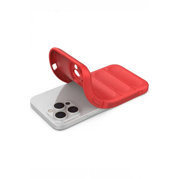 Lopard İphone 16 Pro Max Kılıf Optimum Silikon - Kırmızı