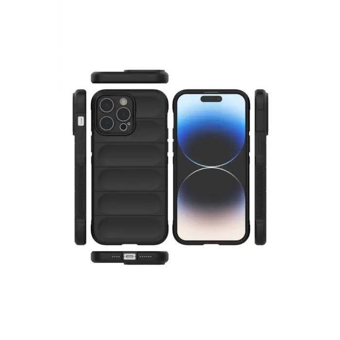 Lopard İphone 16 Pro Max Kılıf Optimum Silikon - Siyah