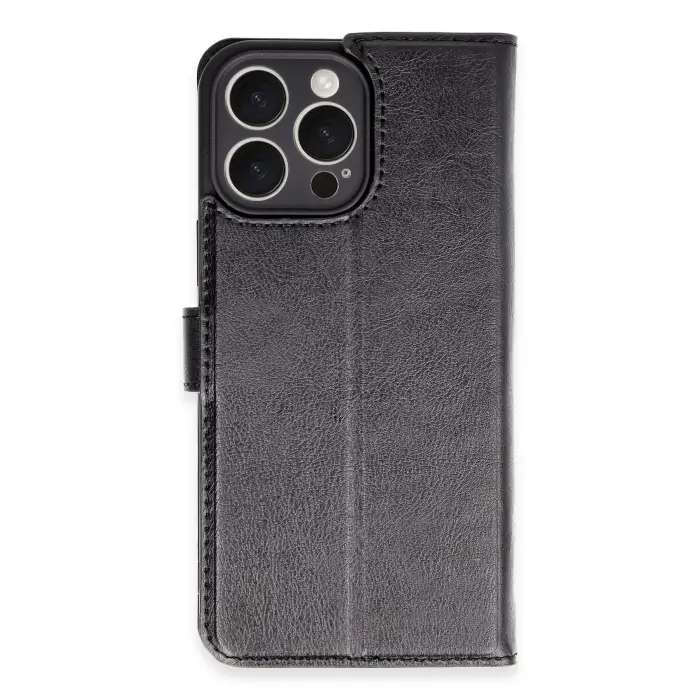 Lopard İphone 16 Pro Max Kılıf Trend S Plus Kapaklı Kılıf - Siyah