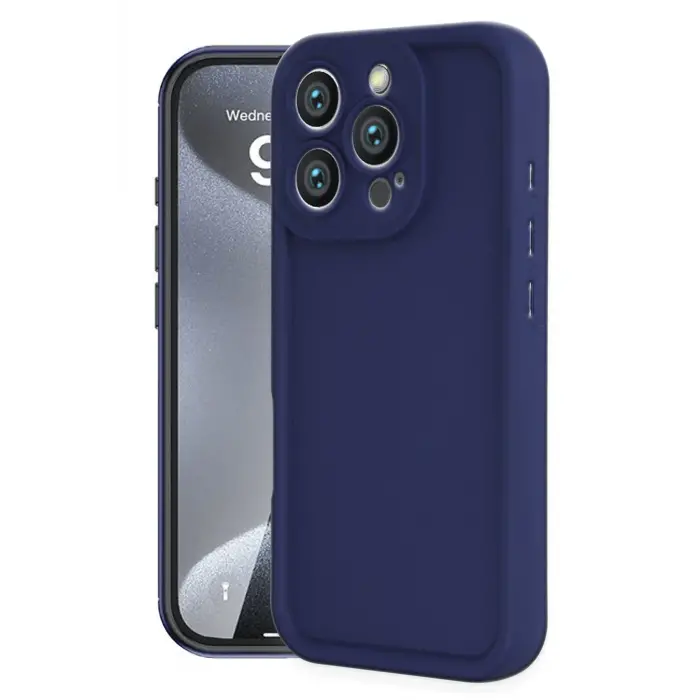 Lopard İphone 16 Pro Max Kılıf Viera Silikon - Lacivert